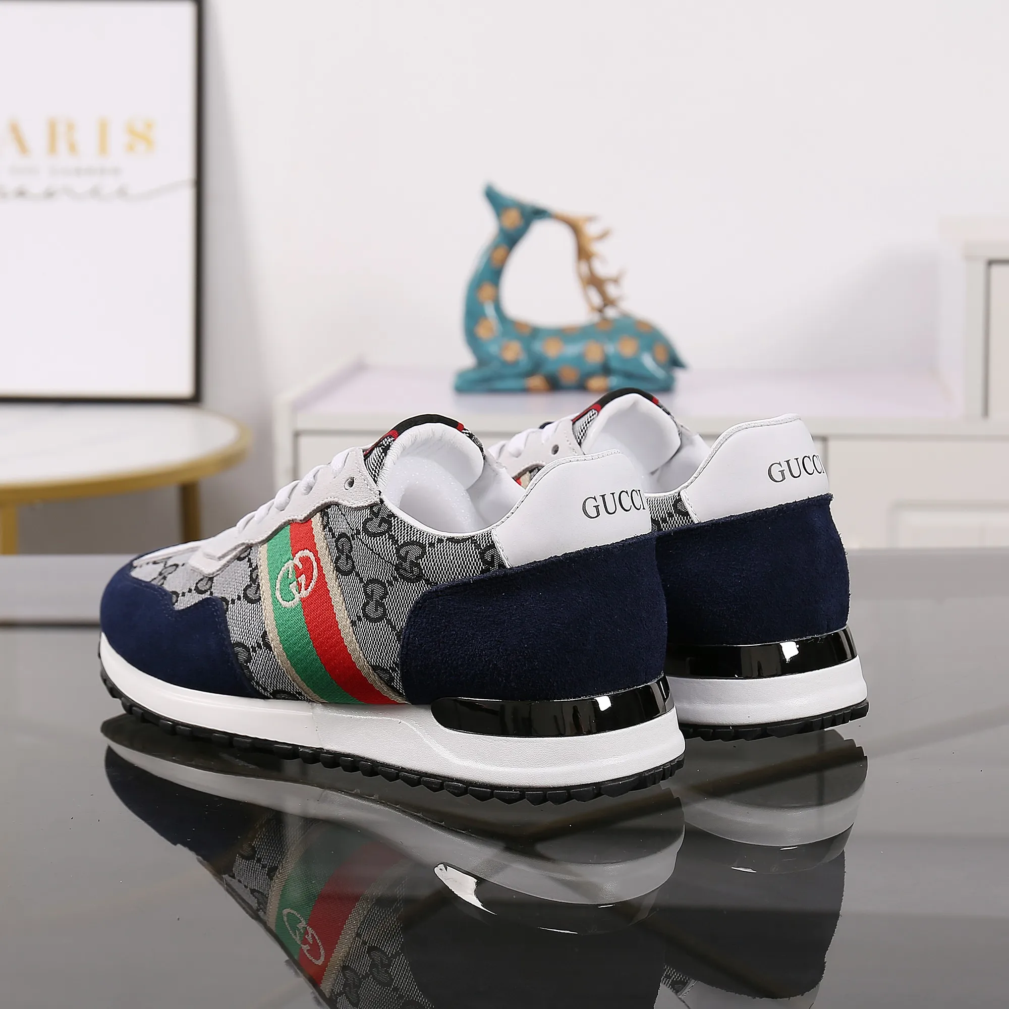 p420👾👾Spring new style is here again! [Gucci Sports Men's Shoes] Gucci fashionable casual men's shoes🇨🇳Original 1:1 mold opening, new models are available first💯Not high-profile but avant-garde, simple, low-key and fashionable, super versatile style🌿Made of original cowhide➕Sheepskin lining🎋The version is comfortable on the feet, and the workmanship is first-class🍍38-44 Large quantities in stock